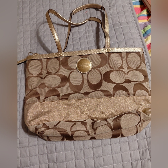 Coach Purse  Signature C Handbag Leather Bag Tote - Picture 1 of 9